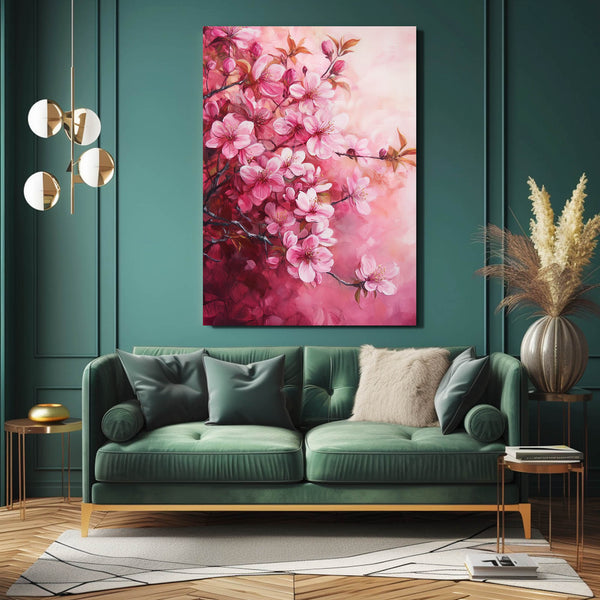 Blossom Beauty Pink Abstract Art | MusaArtGallery™