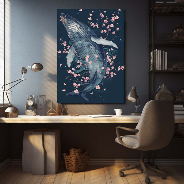 Blossom Dream Whale Art | MusaArtGallery™