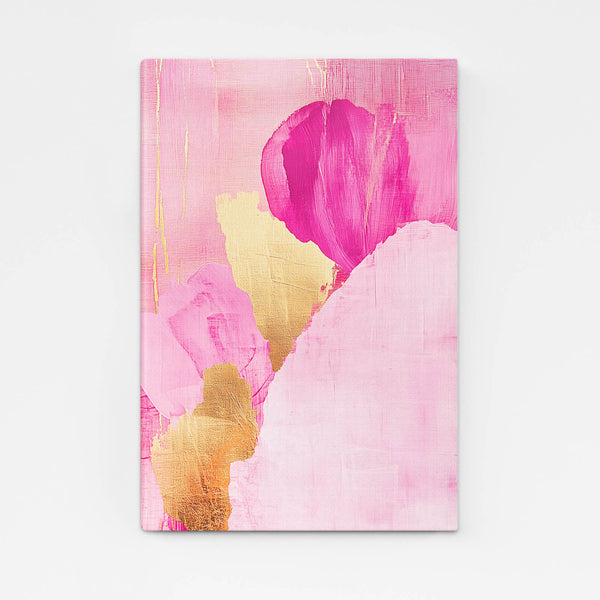 Blossom Glow Pink Abstract Art | MusaArtGallery™