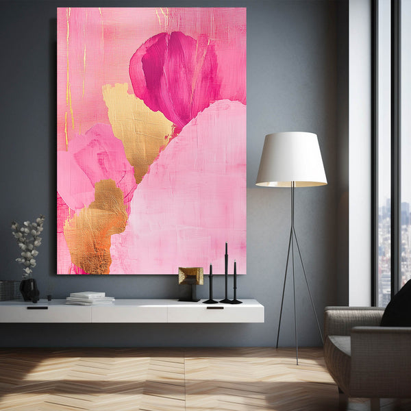 Blossom Glow Pink Abstract Art | MusaArtGallery™