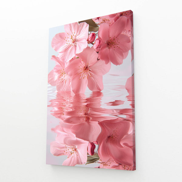 Blossom Reflection Pink Abstract Art | MusaArtGallery™