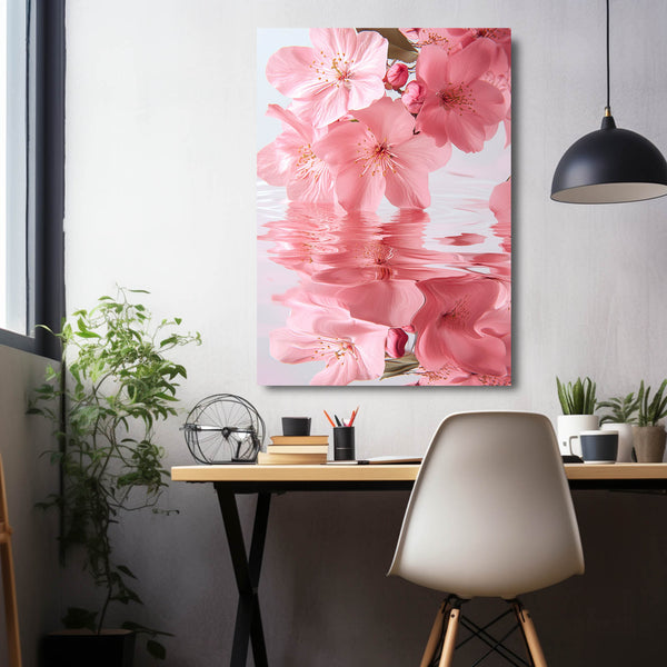 Blossom Reflection Pink Abstract Art | MusaArtGallery™