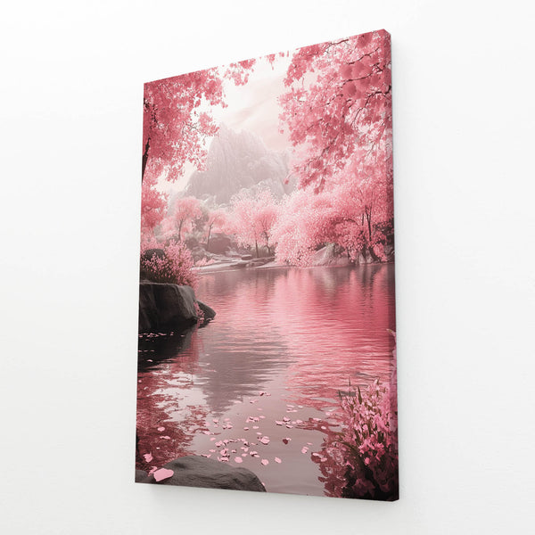 Blossom Serenity Pink Abstract Art | MusaArtGallery™