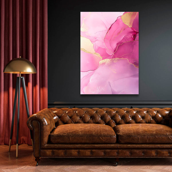 Blossom Veil Pink Abstract Art | MusaArtGallery™