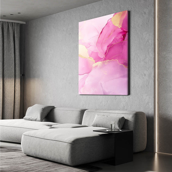 Blossom Veil Pink Abstract Art | MusaArtGallery™