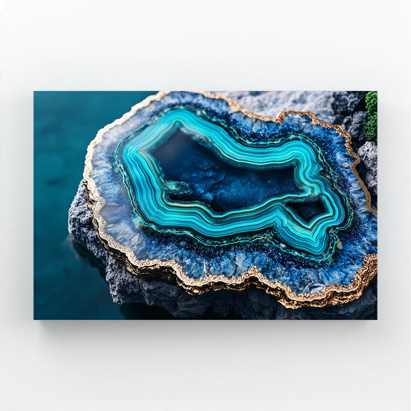 Blue Abstract Canvas Art