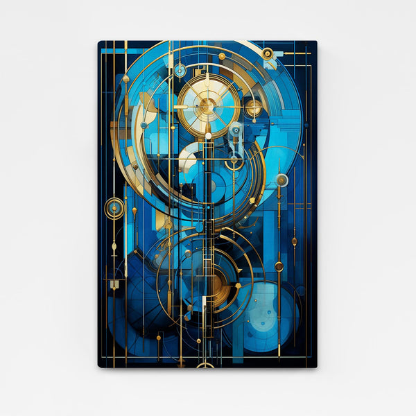Blue Abstract Canvas Wall Art | MusaArtGallery™