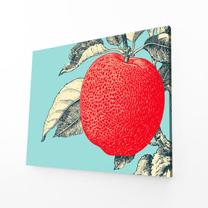 Blue And Red Apple Wall Art