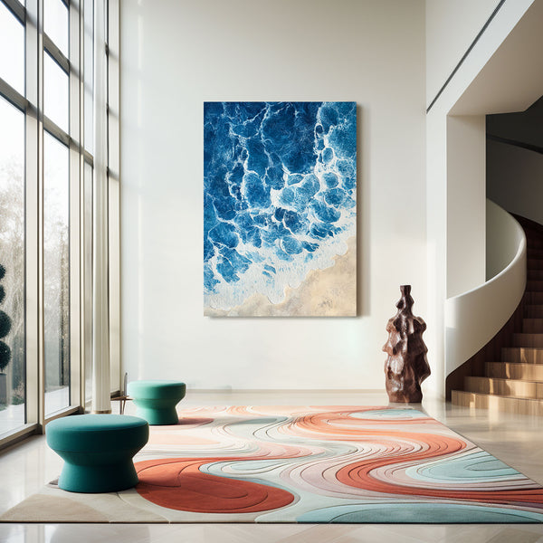 Blue Beach Coastal Wall Art