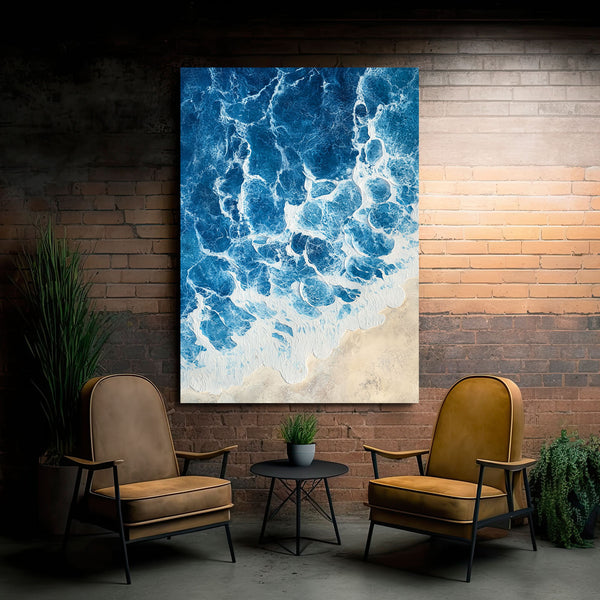 Blue Beach Coastal Wall Art