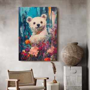 Blue Bear Canvas