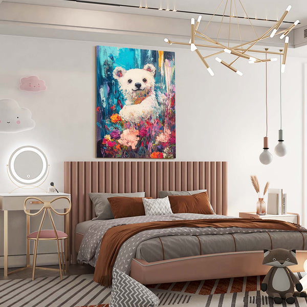 Blue Bear Canvas