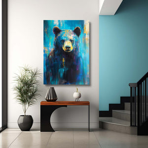 Blue Bear Wall Art