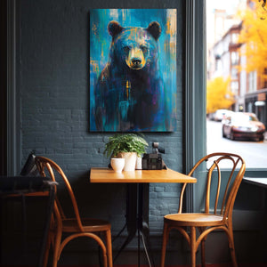Blue Bear Wall Art