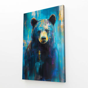 Blue Bear Wall Art