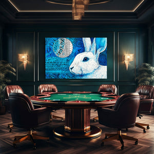 Blue Bunny Print
