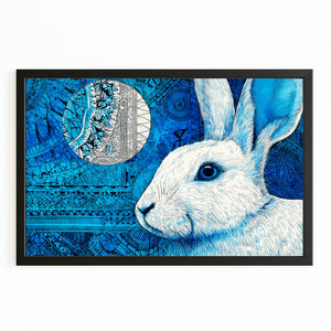 Blue Bunny Print