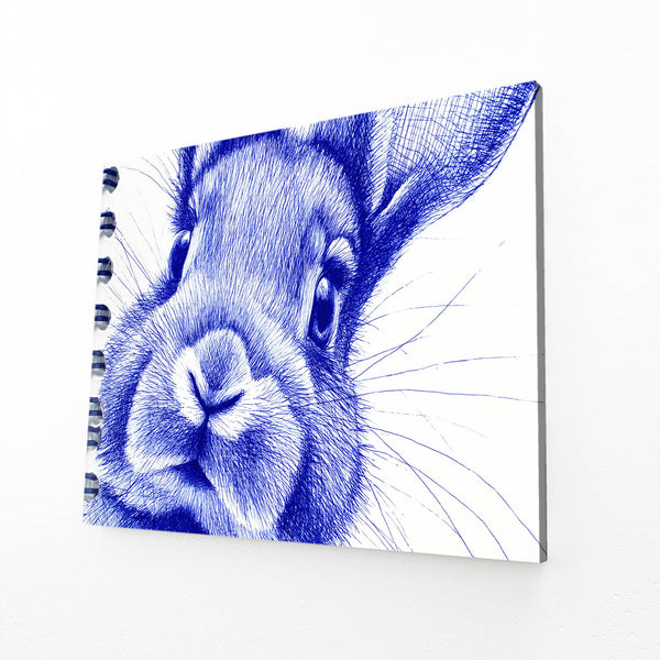 Blue Bunny Wall Art