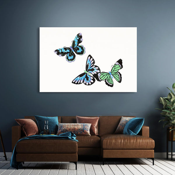 Blue Butterfly Wall Art | MusaArtGallery™