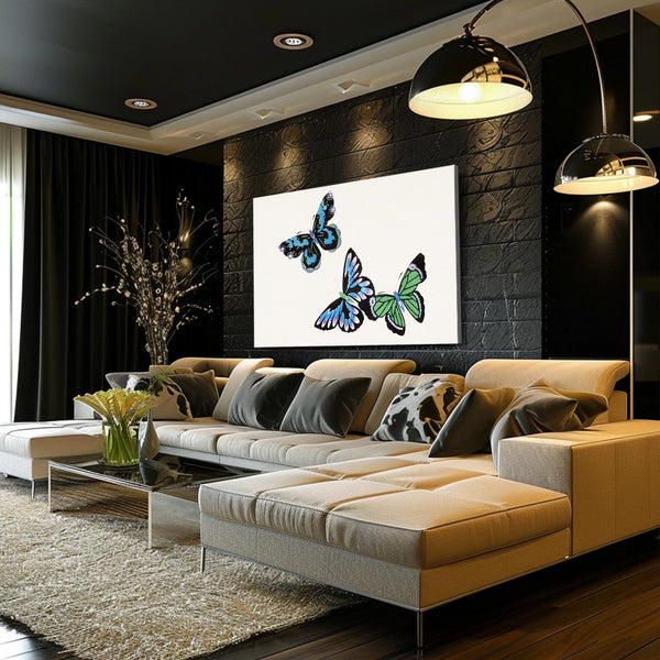 Blue Butterfly Wall Art | MusaArtGallery™