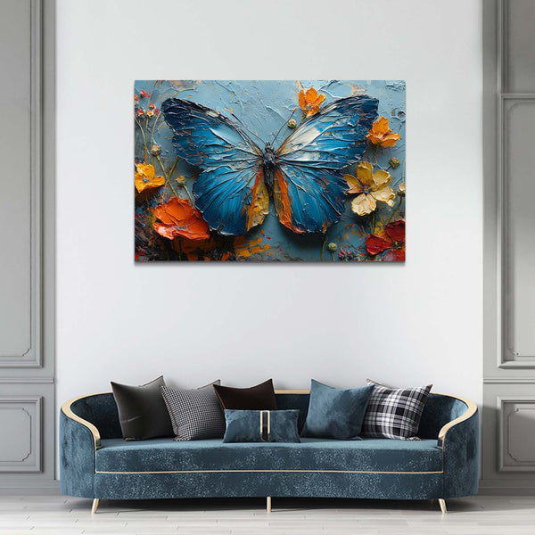 Blue Butterfly Wall Arts | MusaArtGallery™