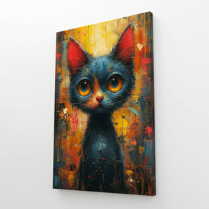 Blue Cat Art Little | MusaArtGallery™