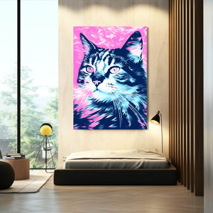 Blue Cat Wall Art | MusaArtGallery™