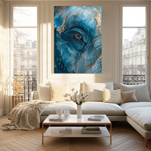 Blue Elephants Eye Art | MusaArtGallery™