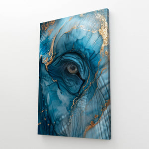 Blue Elephants Eye Art | MusaArtGallery™