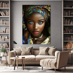 Blue Eye African Wall Art Decor