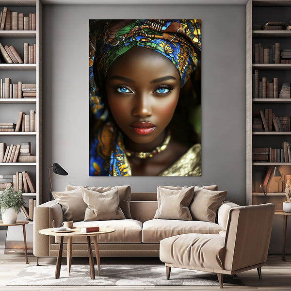 Blue Eye African Wall Art Decor