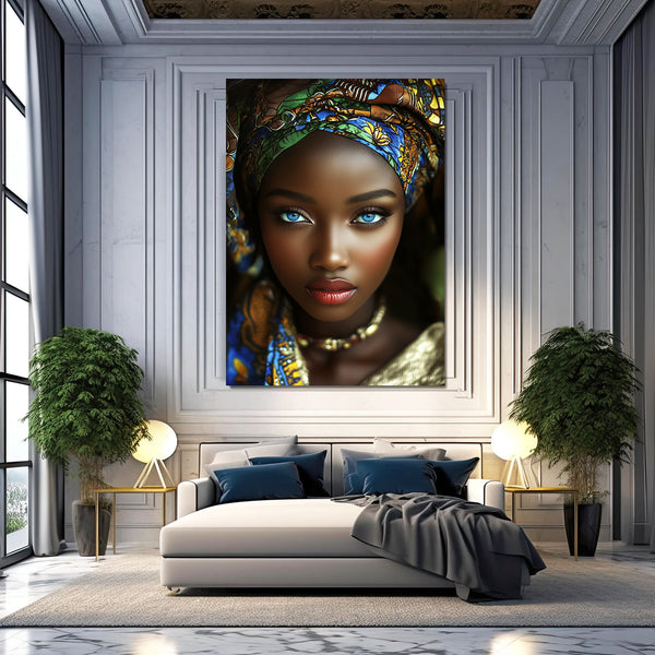 Blue Eye African Wall Art Decor