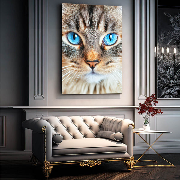 Blue-Eyed Cat Art