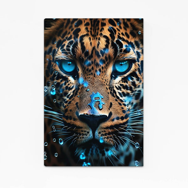 Blue-Eyed Leopard Cool Wall Art | MusaArtGallery™