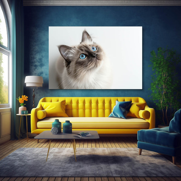 Blue Eyes Cat Art | MusaArtGallery™