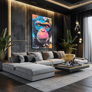 Blue Face Monkey Art