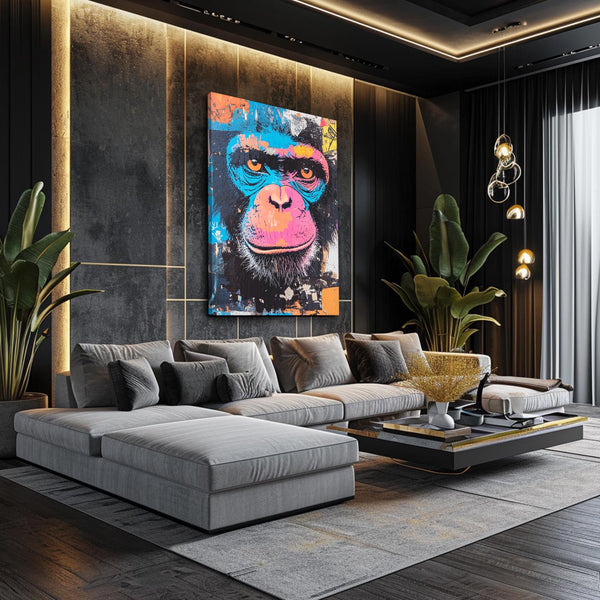 Blue Face Monkey Art