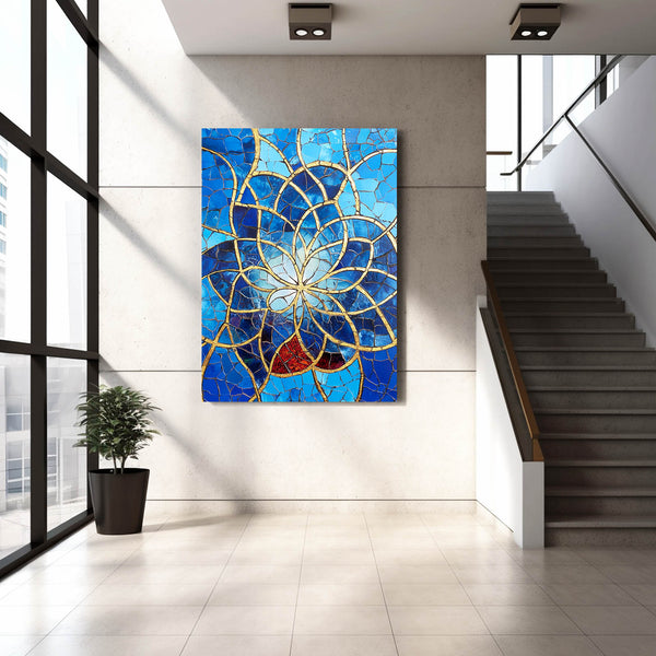 Blue Flower Of Life Art