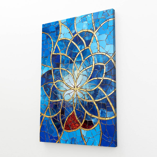 Blue Flower Of Life Art