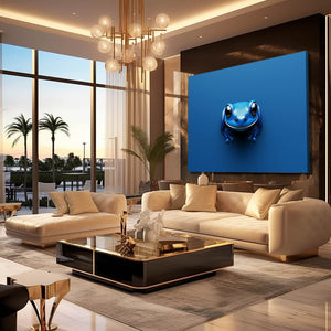 Blue Frog Wall Decor