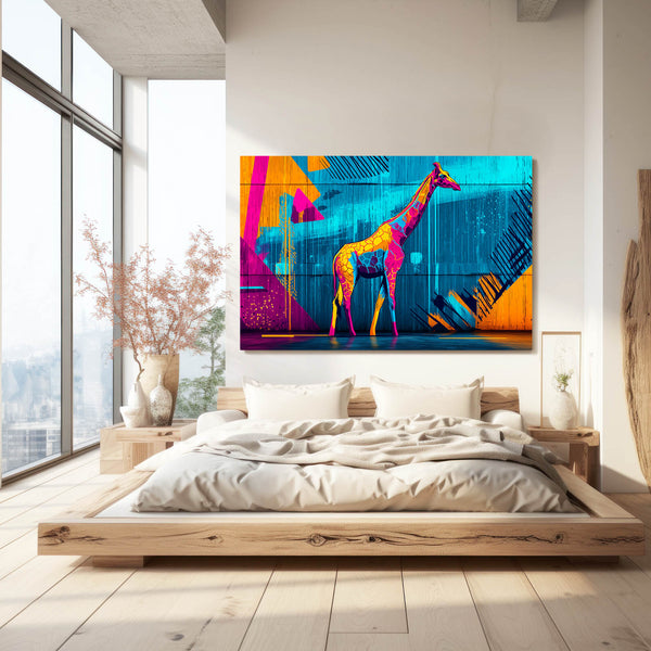 Blue Giraffe Artwork