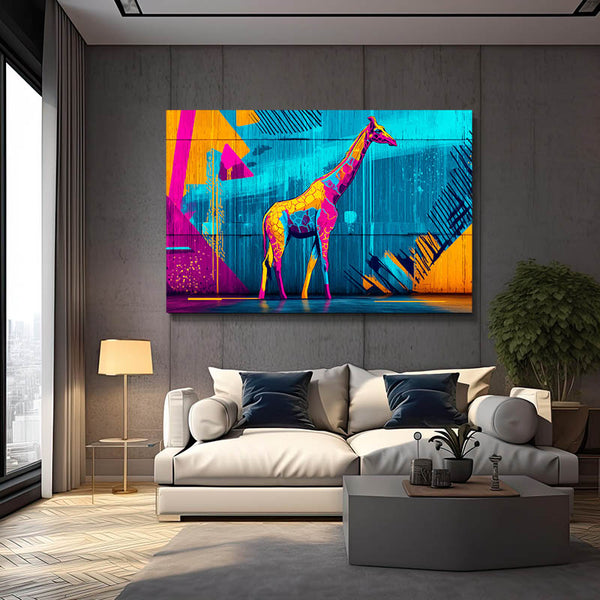 Blue Giraffe Artwork