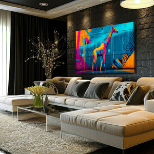 Blue Giraffe Artwork