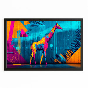 Blue Giraffe Artwork