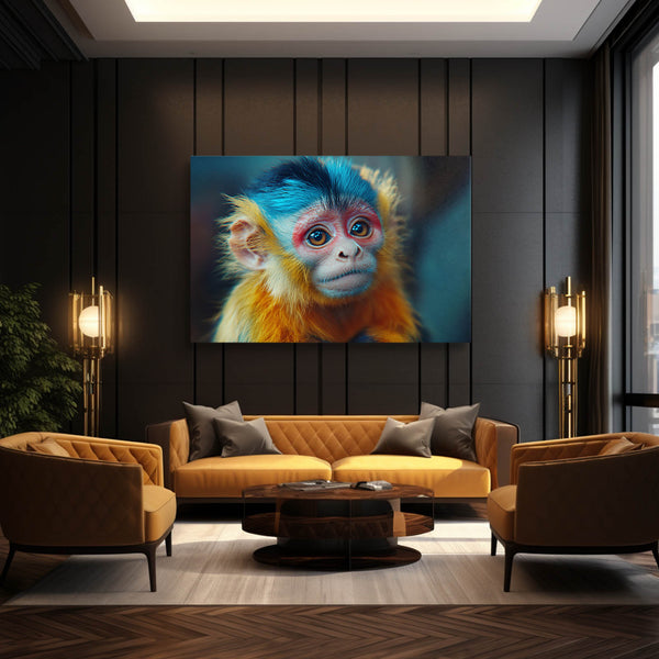 Blue Head Monkey Art