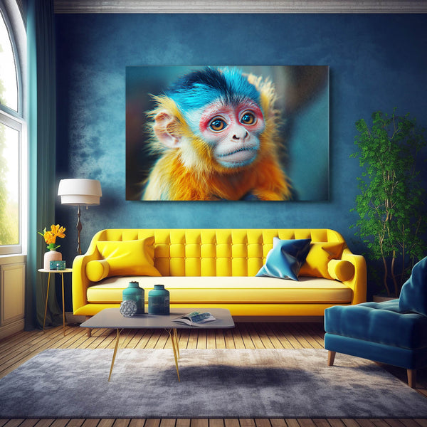 Blue Head Monkey Art