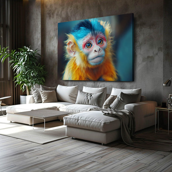 Blue Head Monkey Art