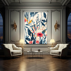 Blue Leaf Boho Art | MusaArtGallery™