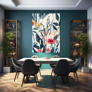Blue Leaf Boho Art | MusaArtGallery™