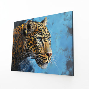 Blue Leopard Wall Art